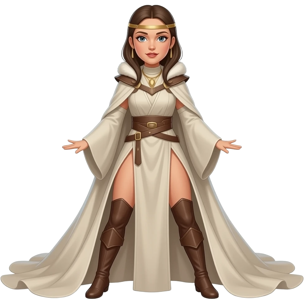 Real life Absolutely Naked Full body picture of Padme Skywalker naked, her leggs are very wide open emoji