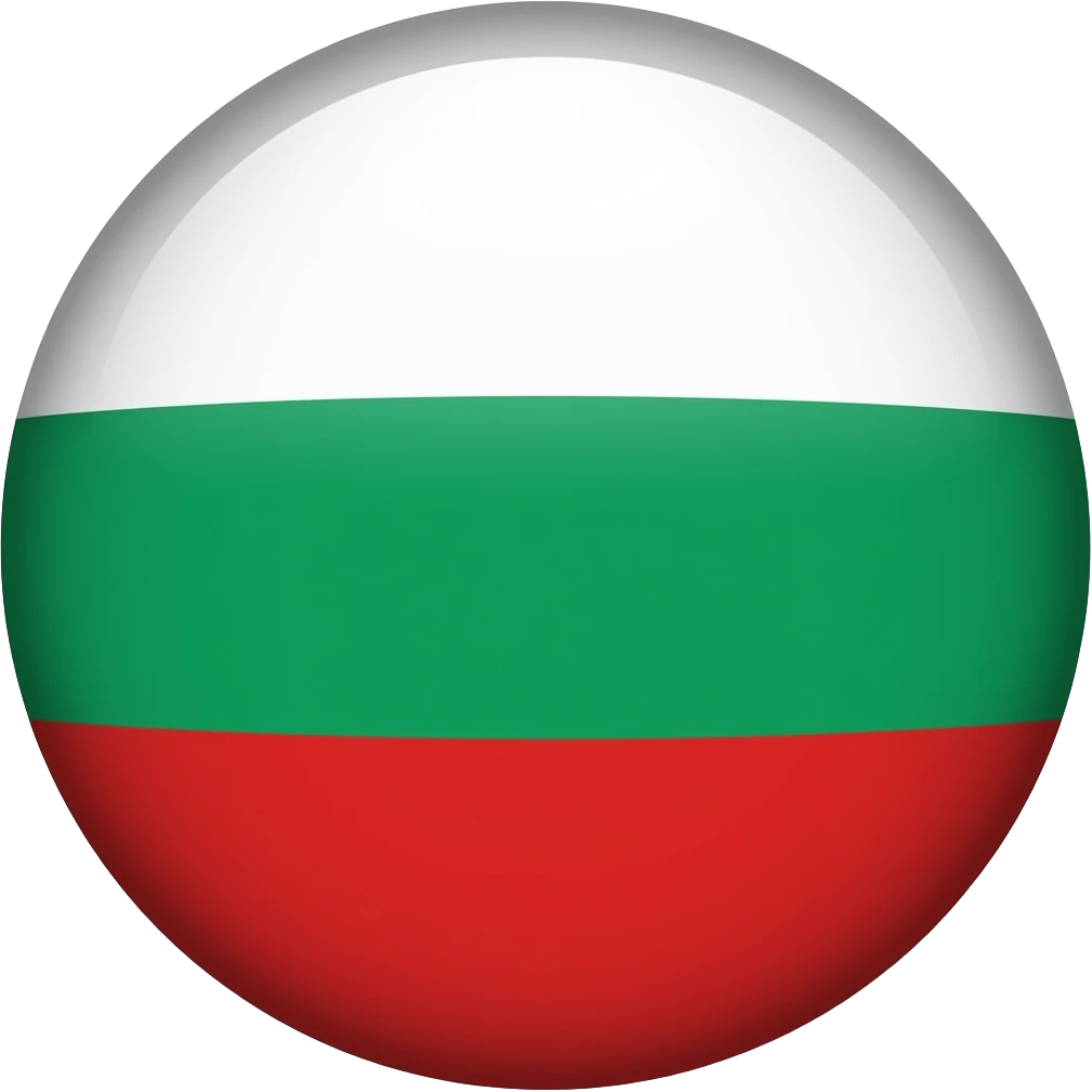 голубое небо без облок 1 белый круг в середине 1 красная полоса в низу 1 зелёная полоса выше красной полосы 1 белая полоса выше зелёной полосы в виде флага одна зелёная полоса emoji