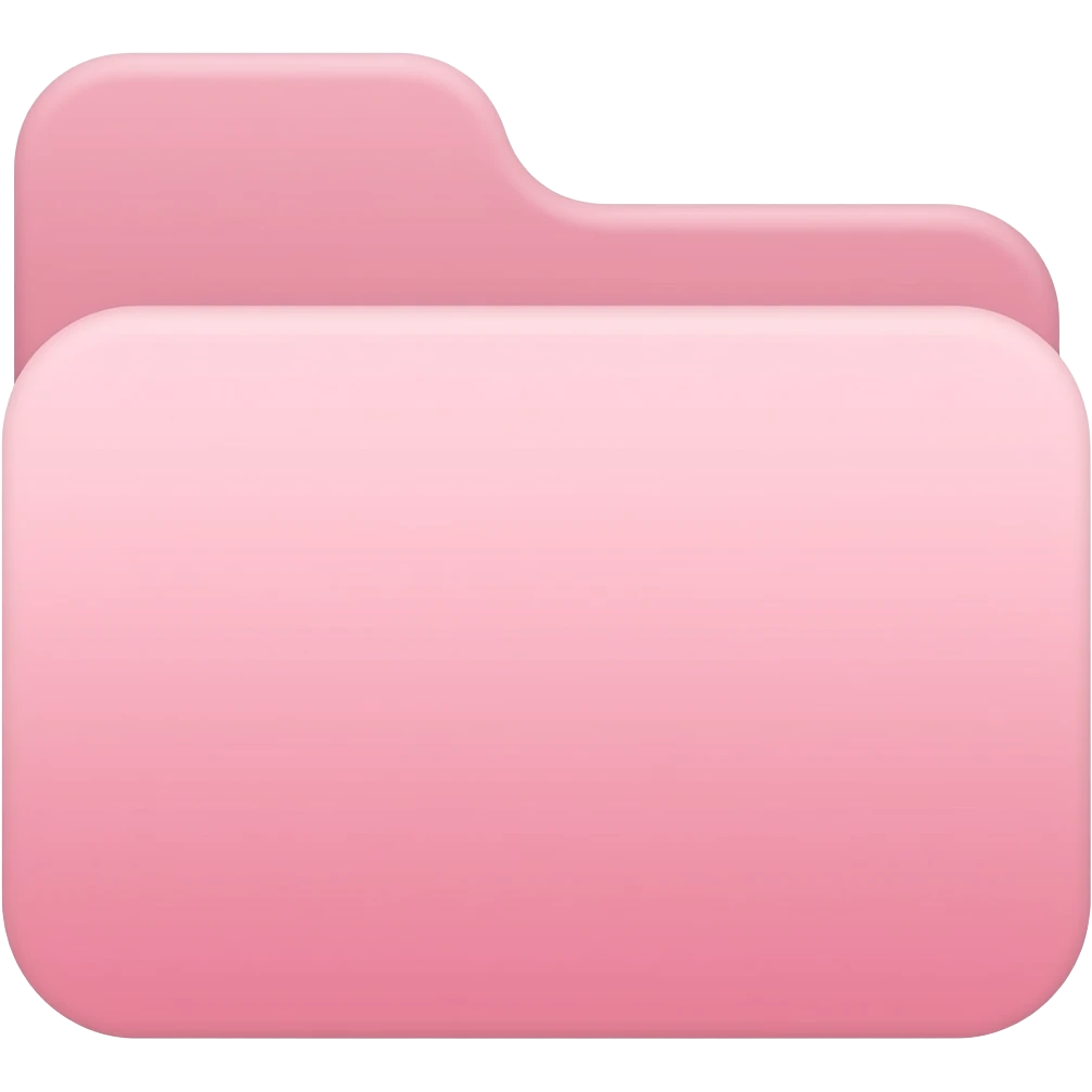 Program Folder light pale Pink emoji