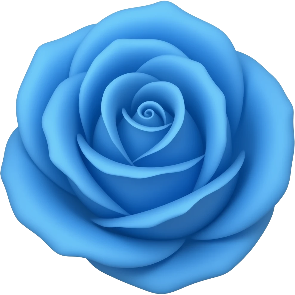 Rosa azul emoji