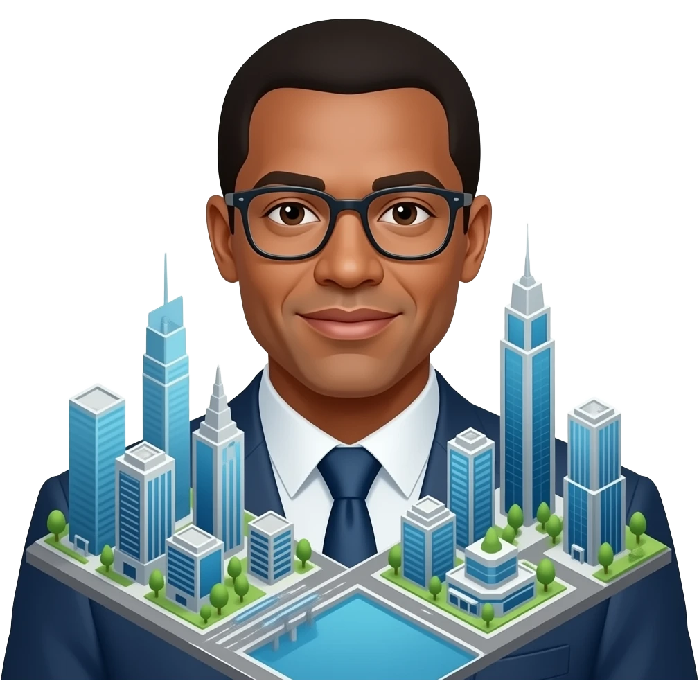 BNB CITY's MAYOR - ISOMETRIC Web3 GAME IN SUPERCELL STYLE on Binance Smart Chain, transparent background emoji