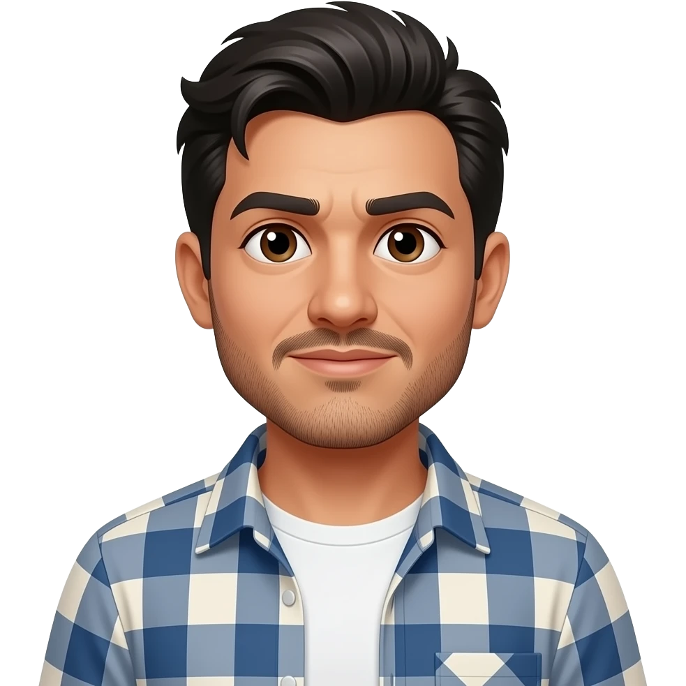 disheveled mexican man with more stubble and more comfortable clothing emoji