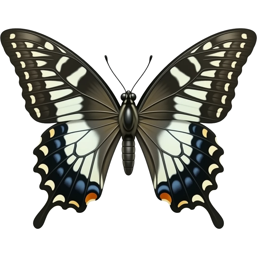 metalic designed butterfly emoji