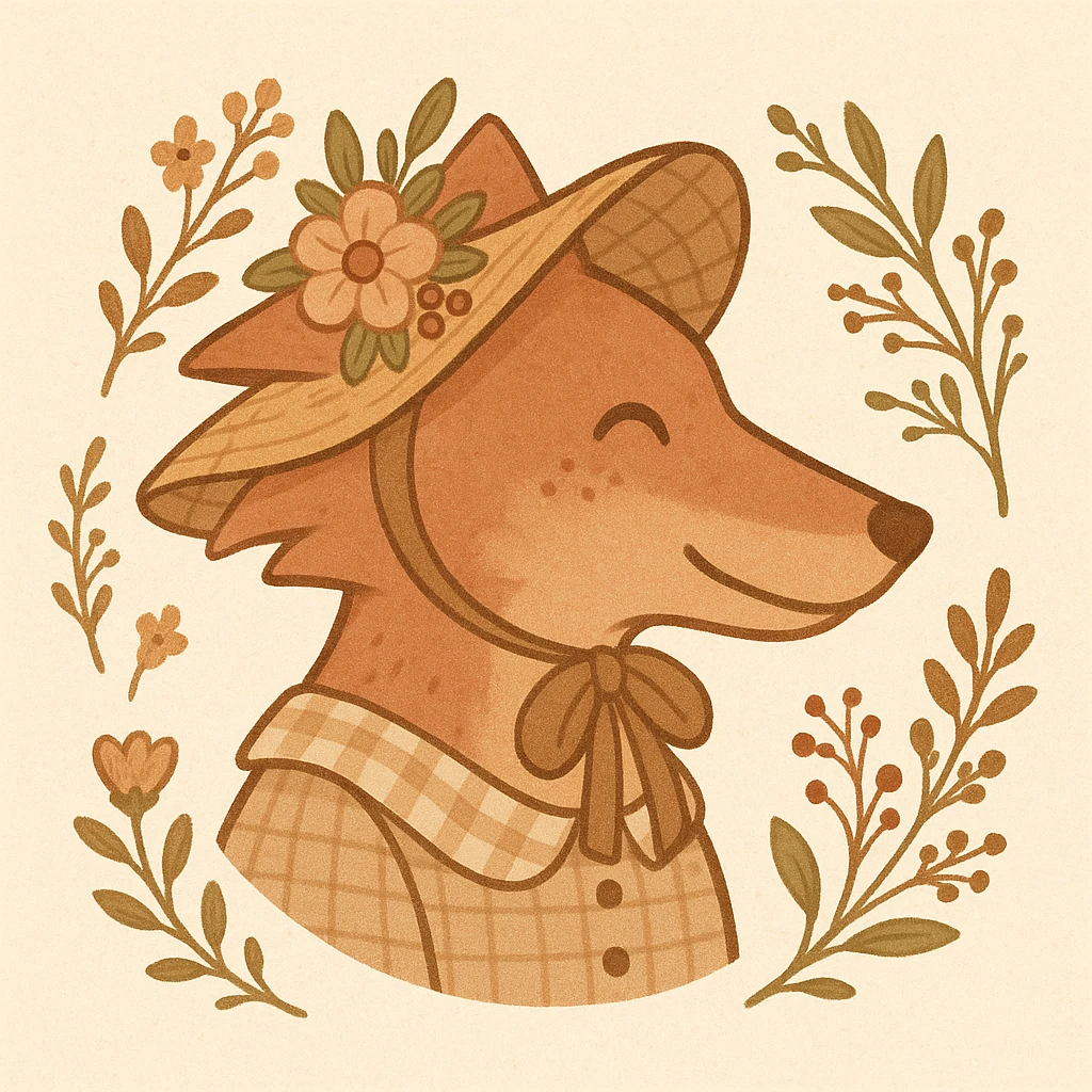 Give the Overwolf logo a cute cottagecore makeover emoji