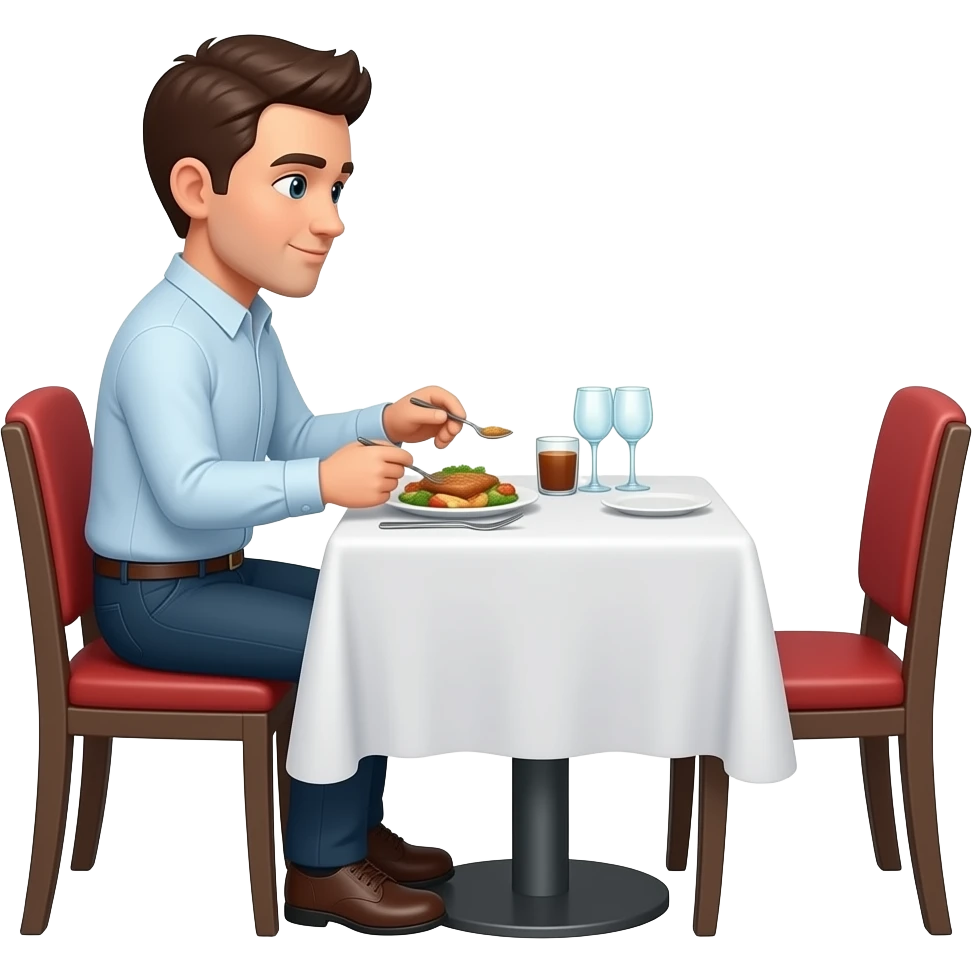 Dine at the y emoji
