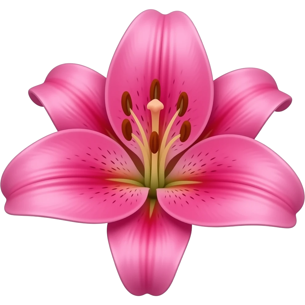 Pink Stargazer lily emoji