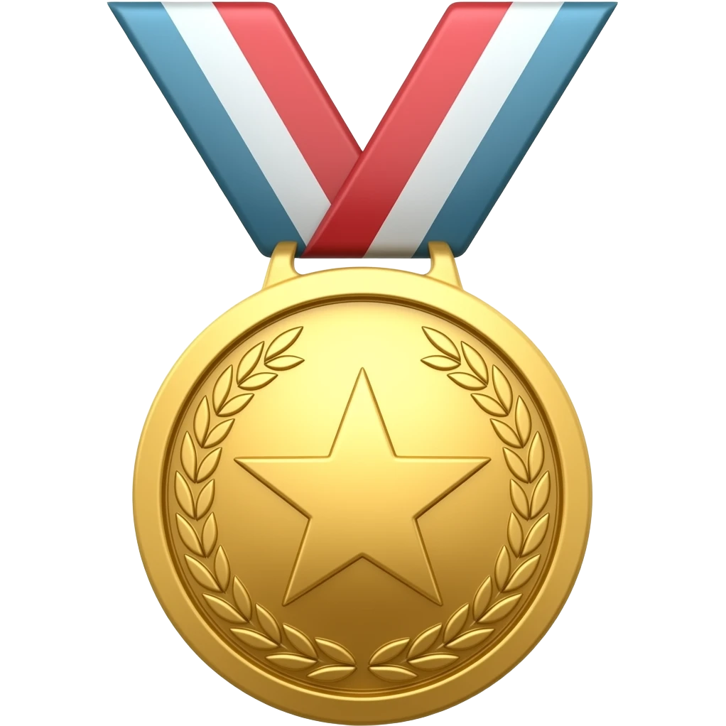 medalla de referencia emoji