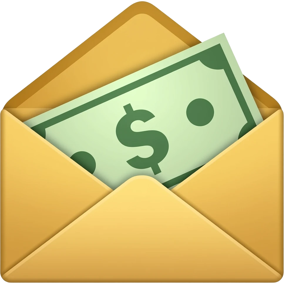 Money envelope emoji