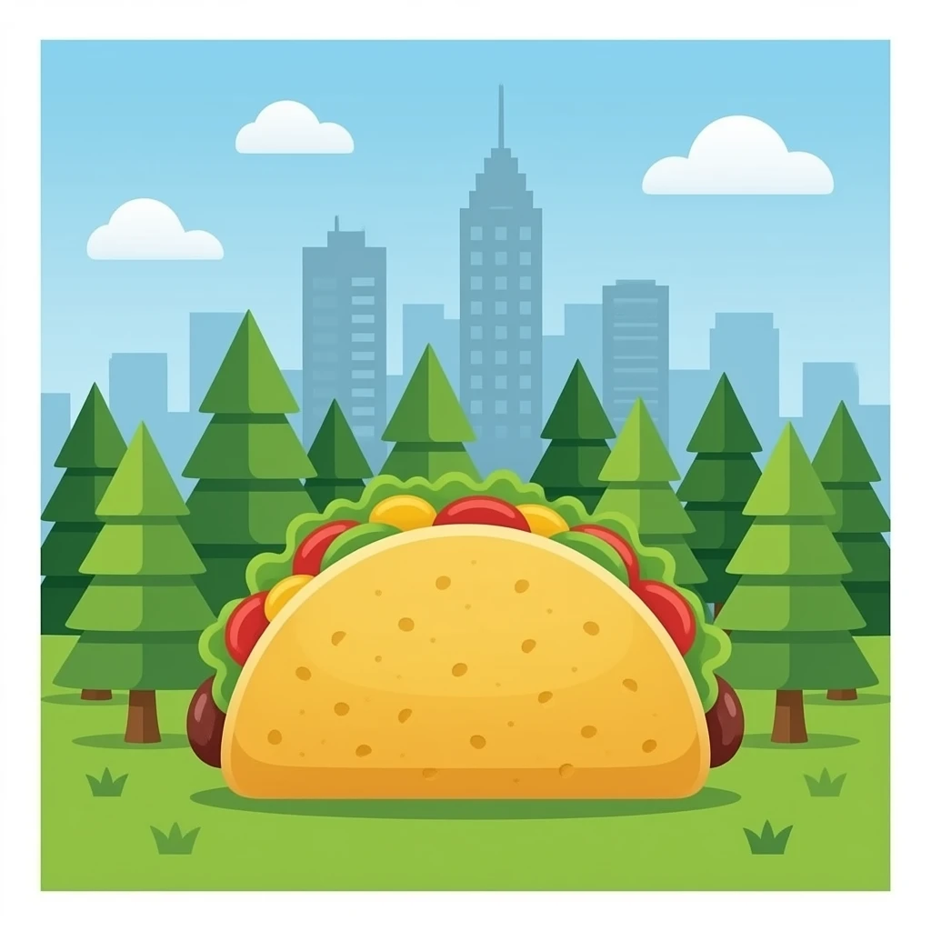 Taco forest  tizi my city games doodle o solo emoji