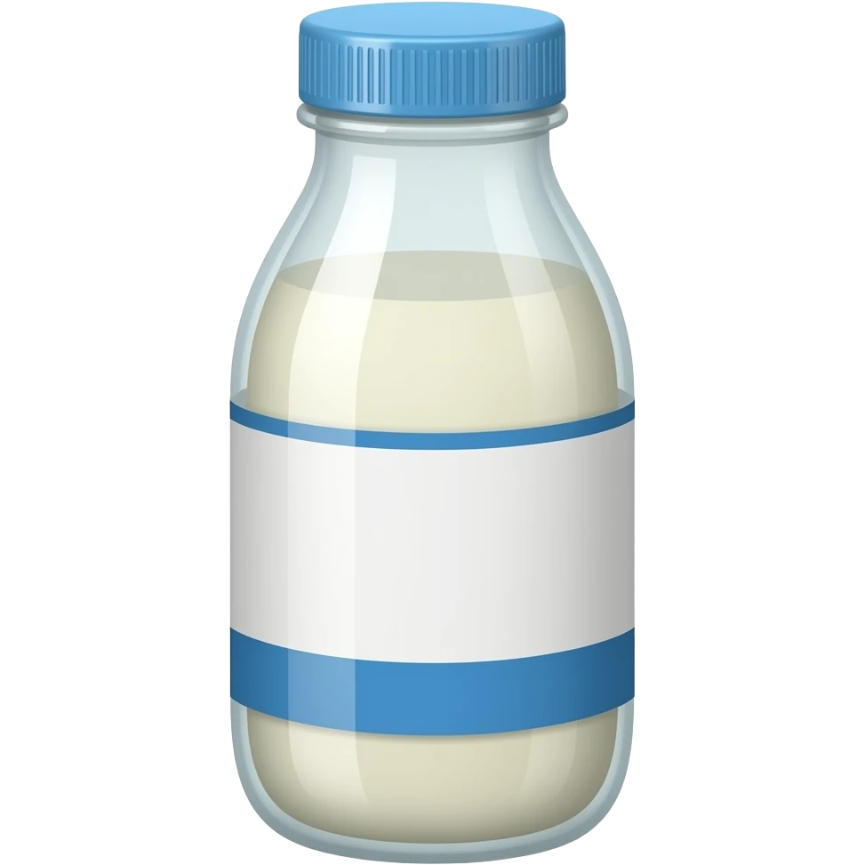 plain yogurt in bottle emoji