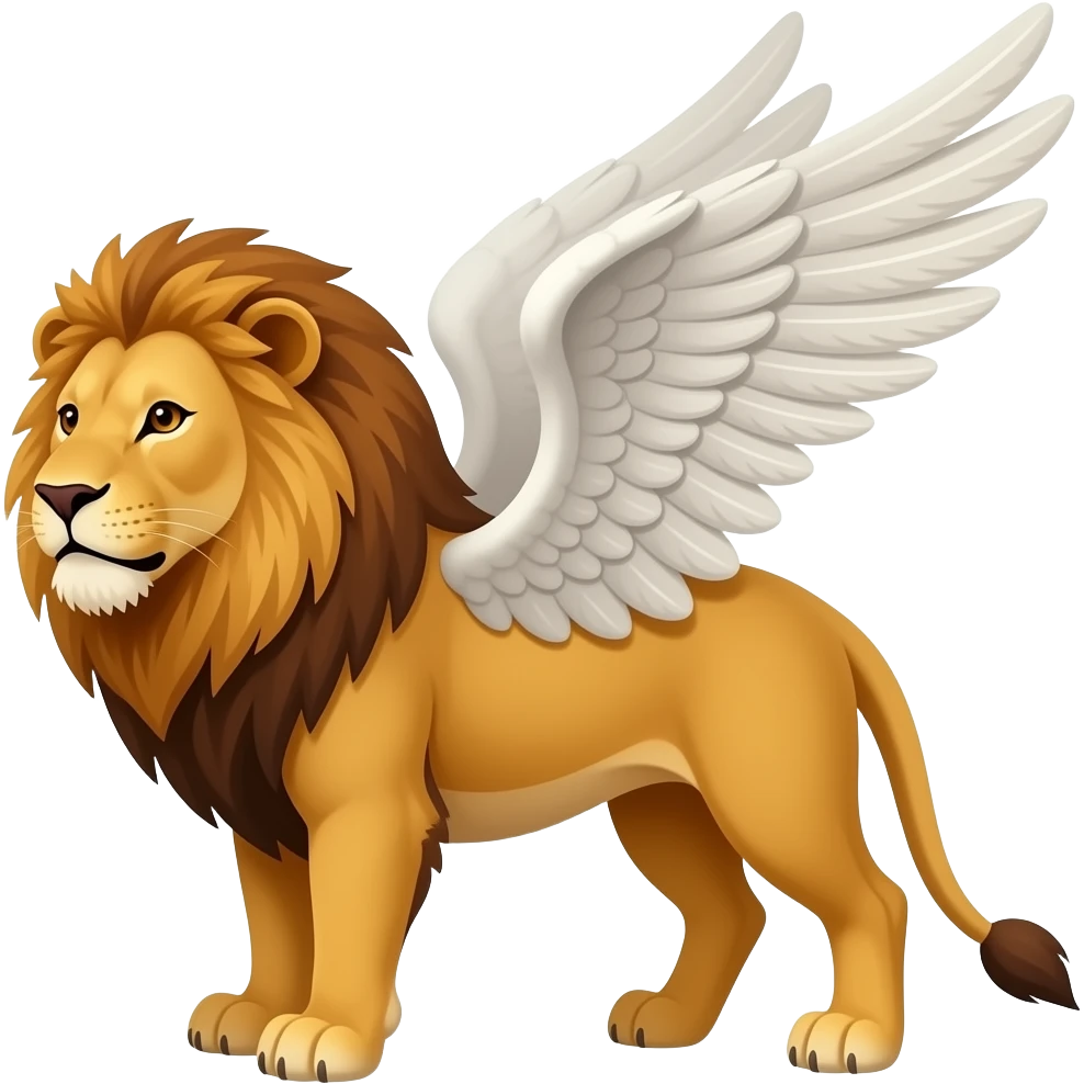 Kanatlı aslan emoji