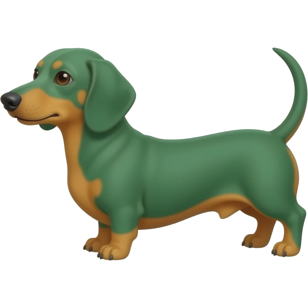 Green weenie emoji