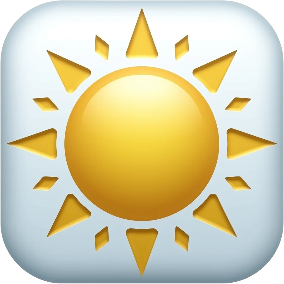weather_sun_2 emoji