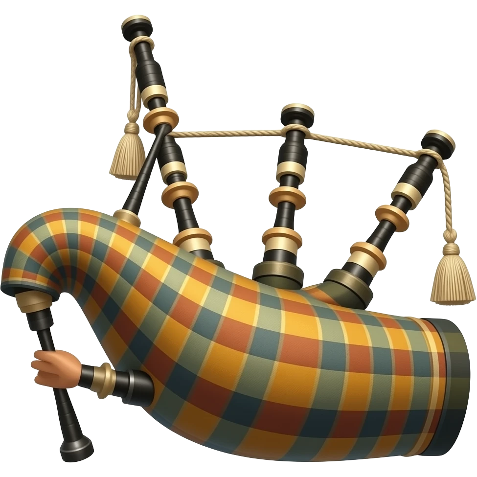 Mighty bagpipe emoji