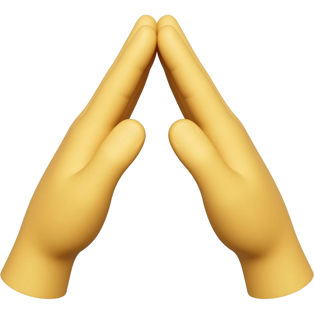 Yellow hands forming a peak emoji