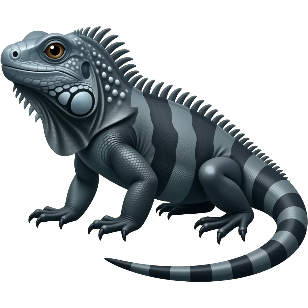 dark blue cyber iguana emoji