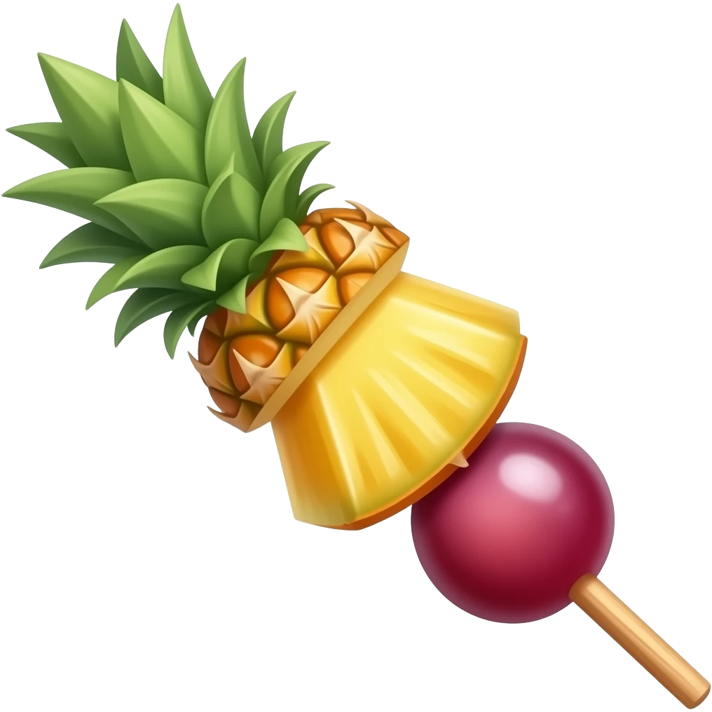Fruit kebab emoji
