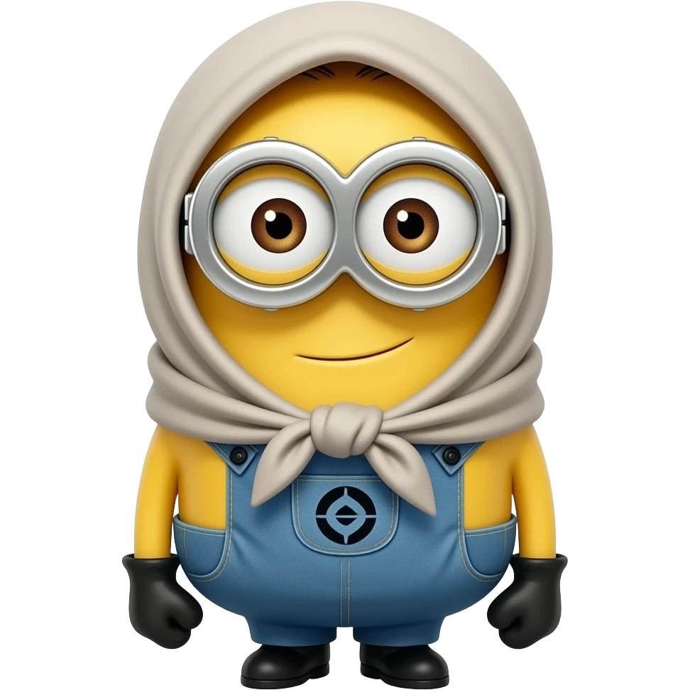 Minion hijab couvert de la tête au pied emoji