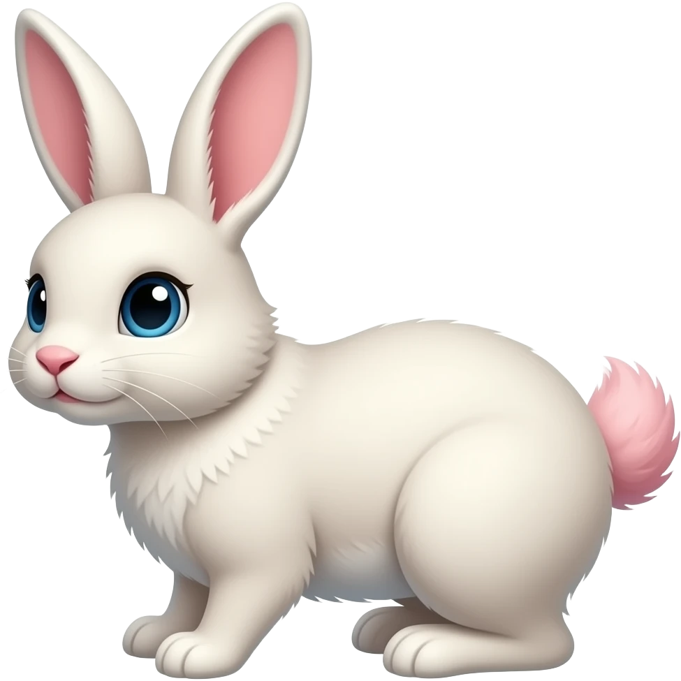 Pink rabbit tail emoji