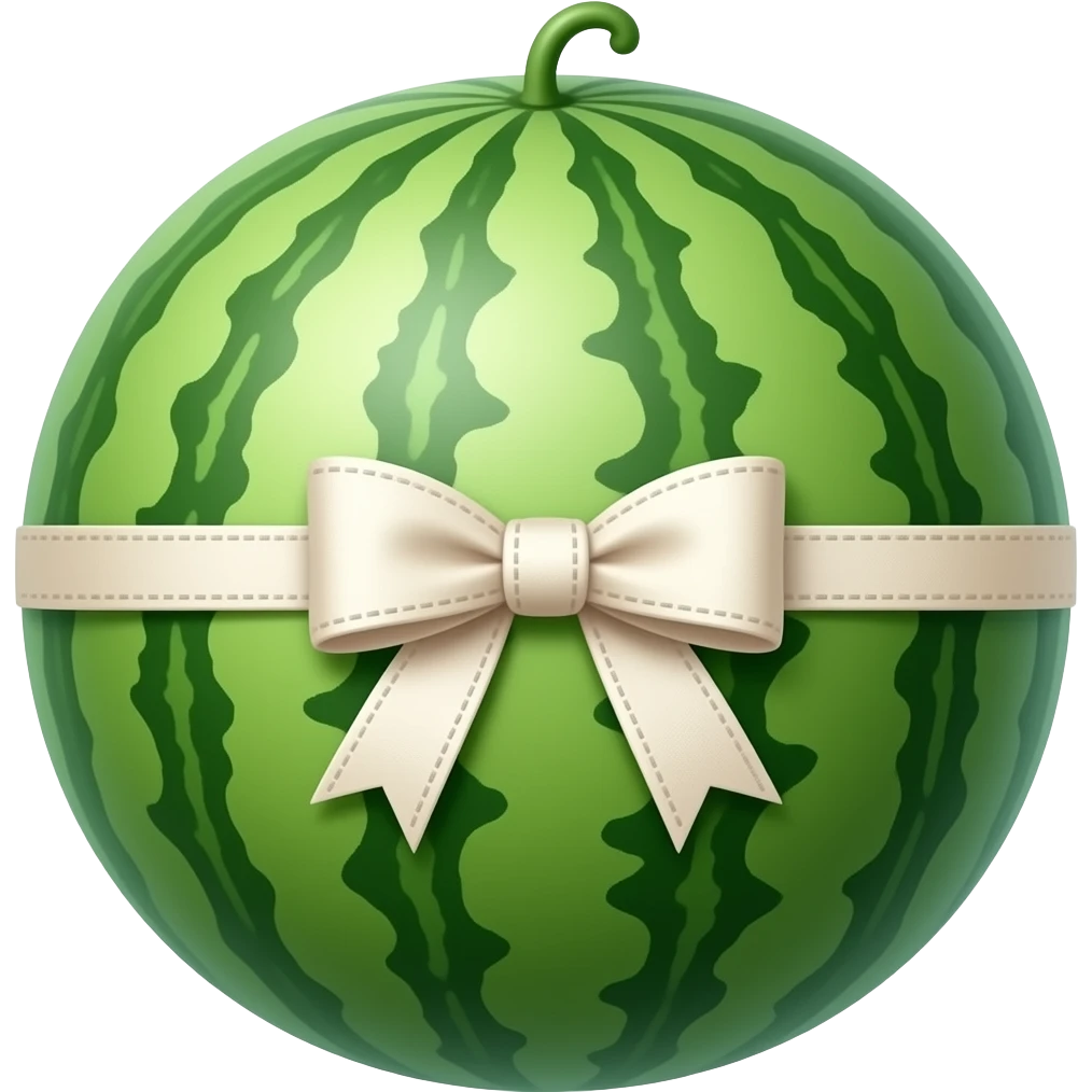 Preppy watermelon emoji