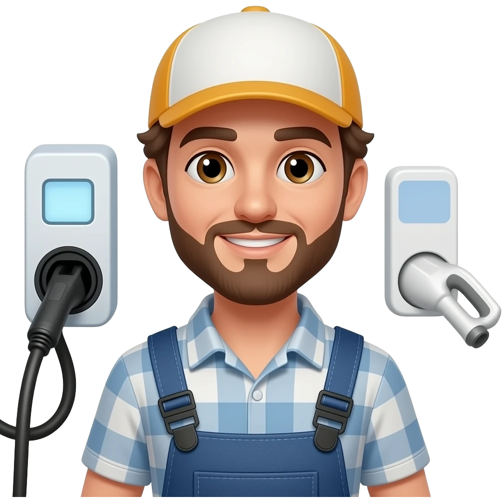 instalador cargador electrico vehiculo emoji