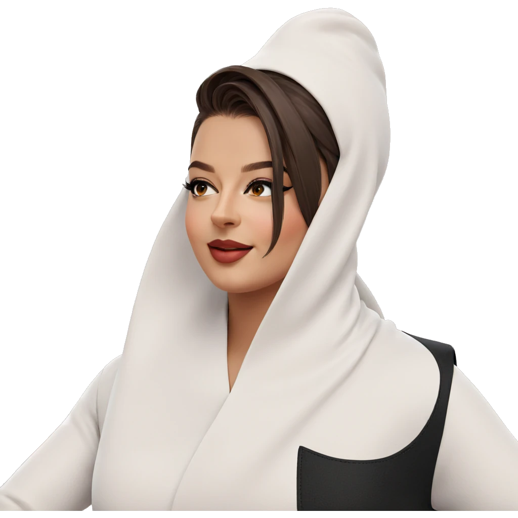 blurry beauty portrait of girl emoji