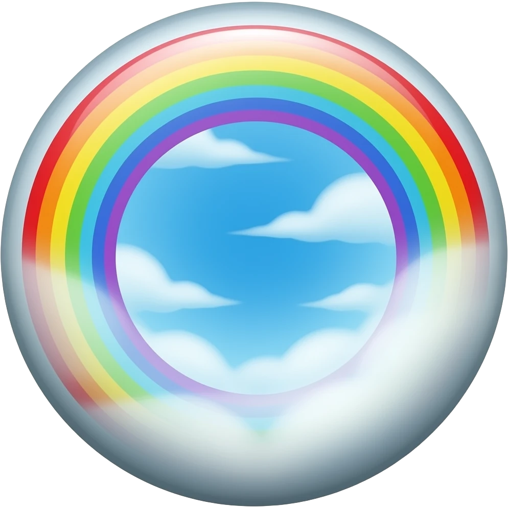 Epoxy rainbow glue born baby blue casting rainbow skies emoji