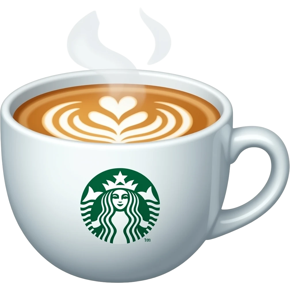 create starbucks hot latte emoji