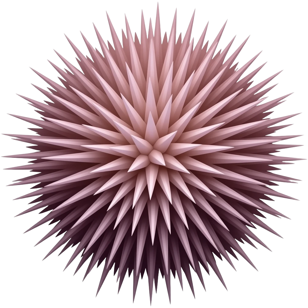 Sea urchin emoji