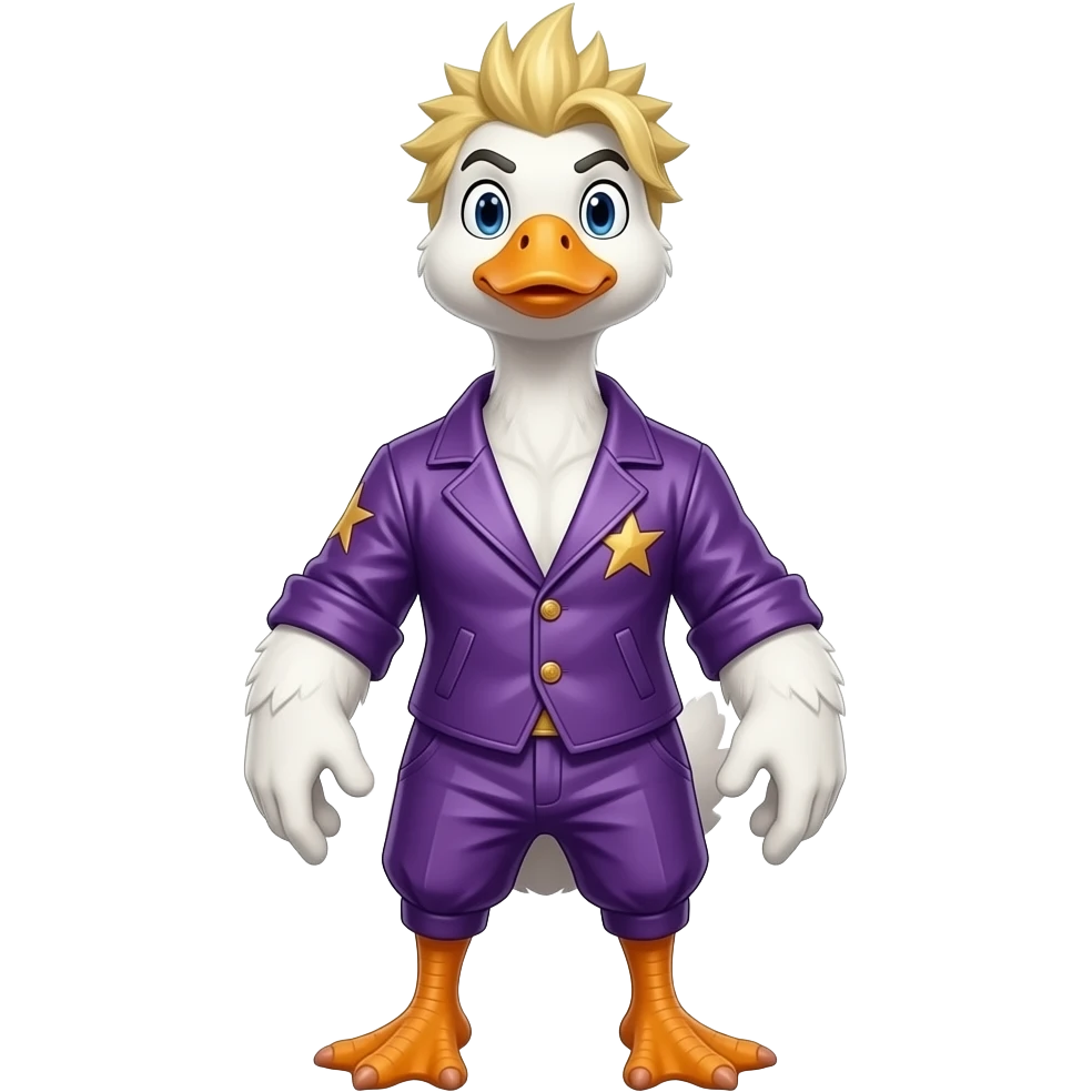 goose Jotaro Kujo purple outfit emoji