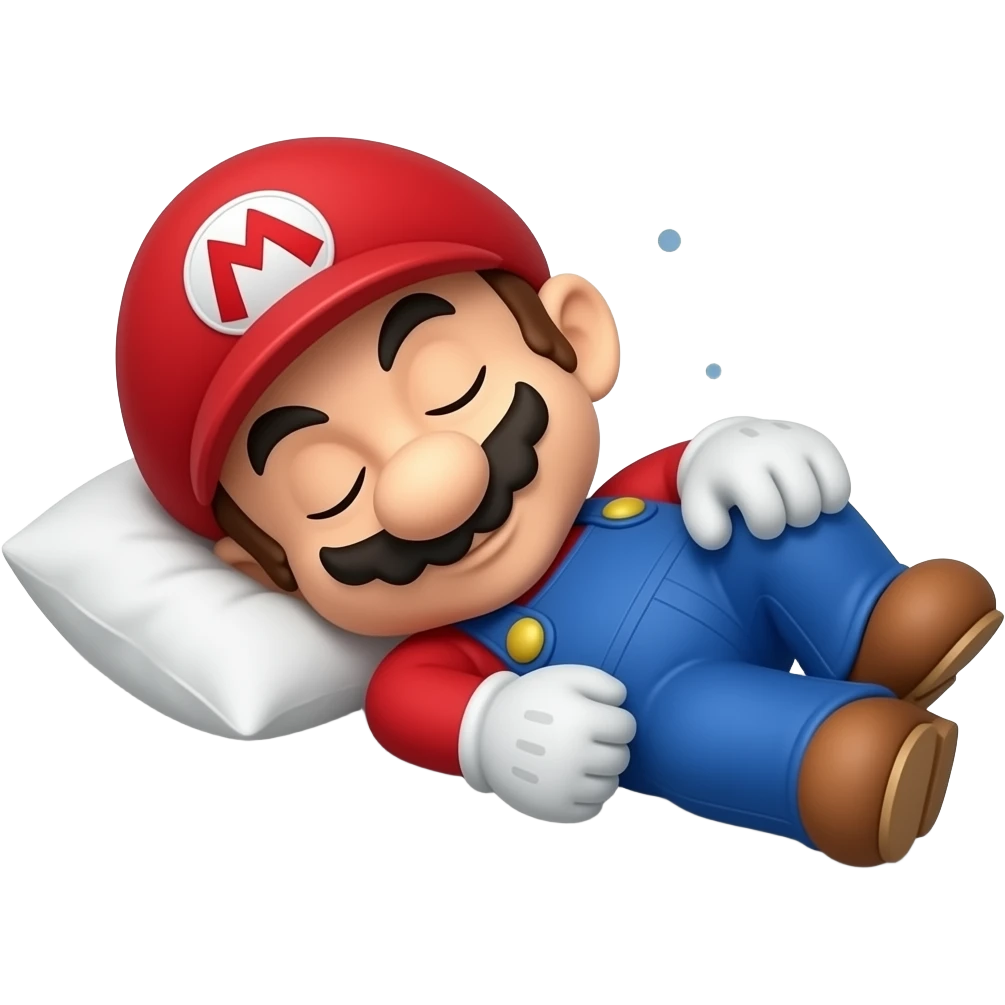 mario sleeping emoji