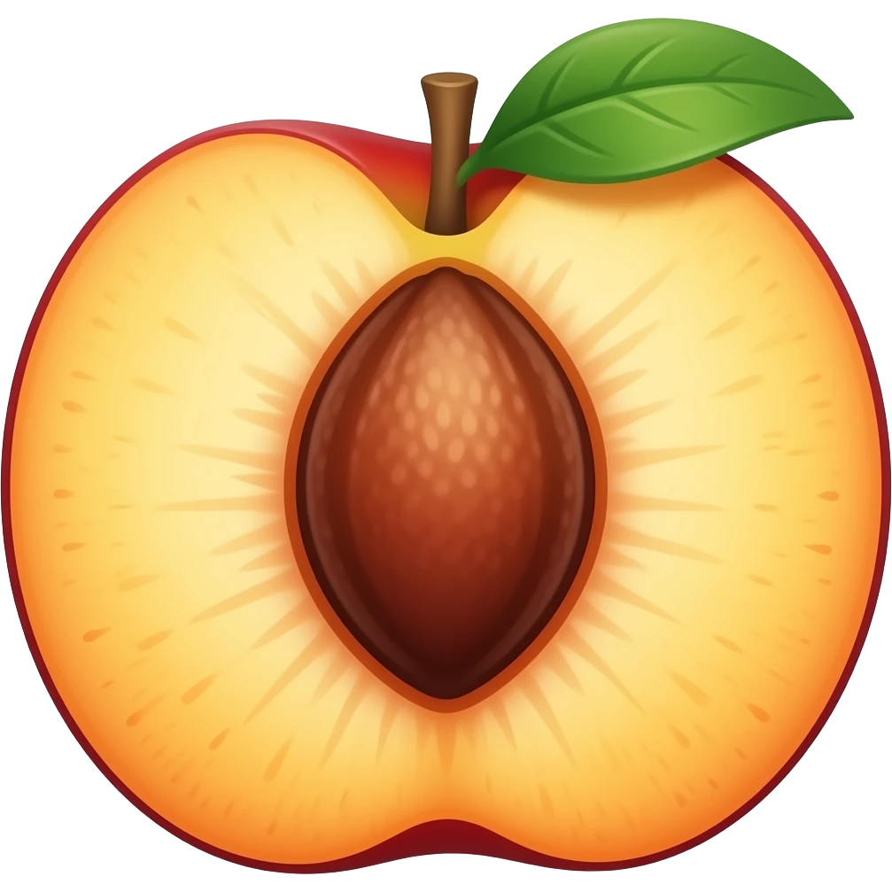 Nectarine emoji