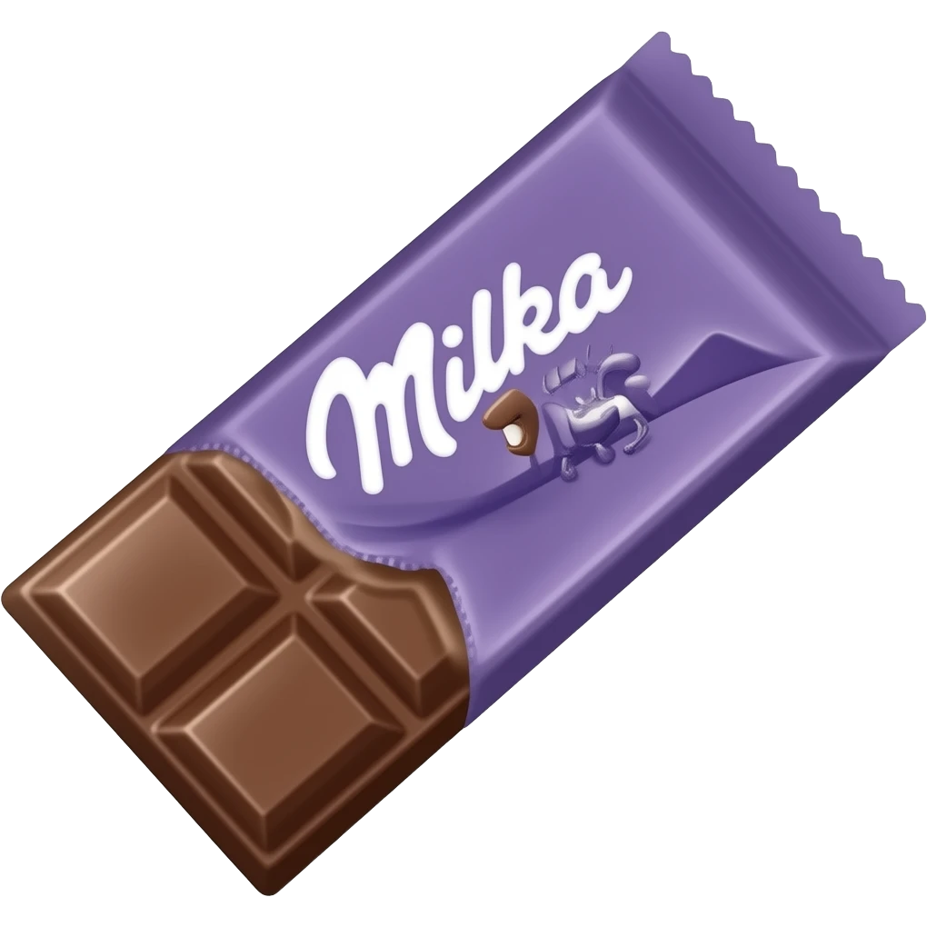 chocolate bar like milka emoji