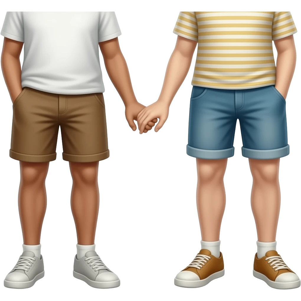 2 pairs of feet holding each other emoji