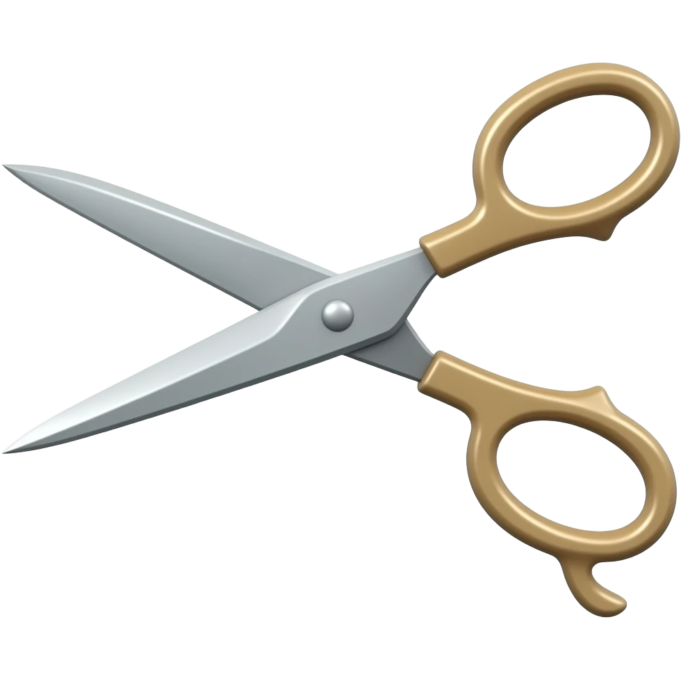 Make the left scissor open emoji
