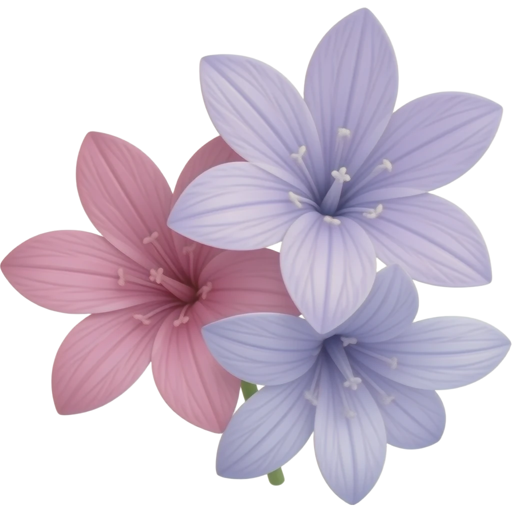 Flowers Pink and lilac emoji