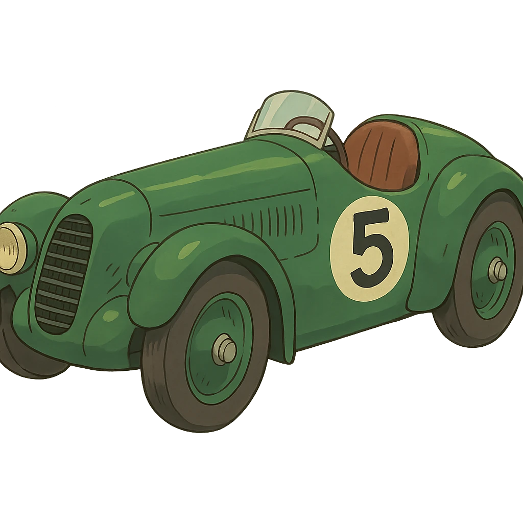 green race car emoji