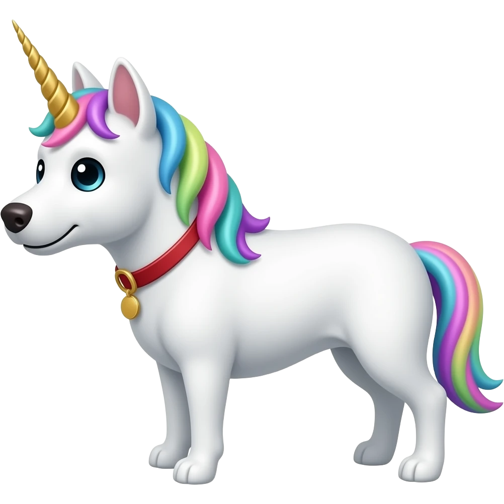 Unicorn dog fish emoji