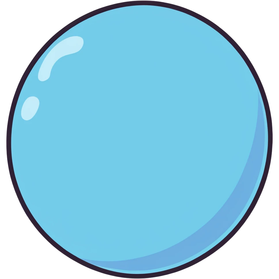 Blue bubble emoji