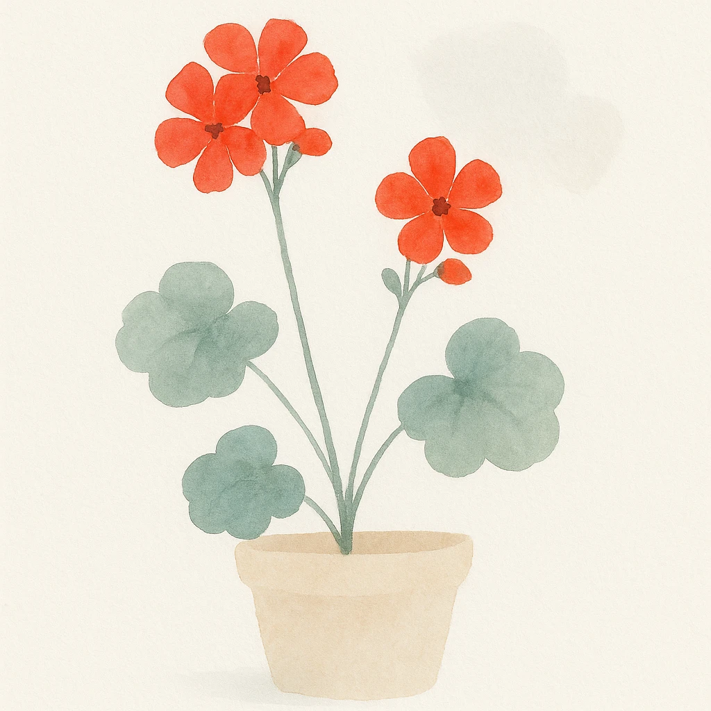 geraniums, vibrant flowers emoji