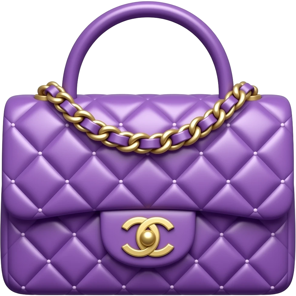 chanel violet bag emoji