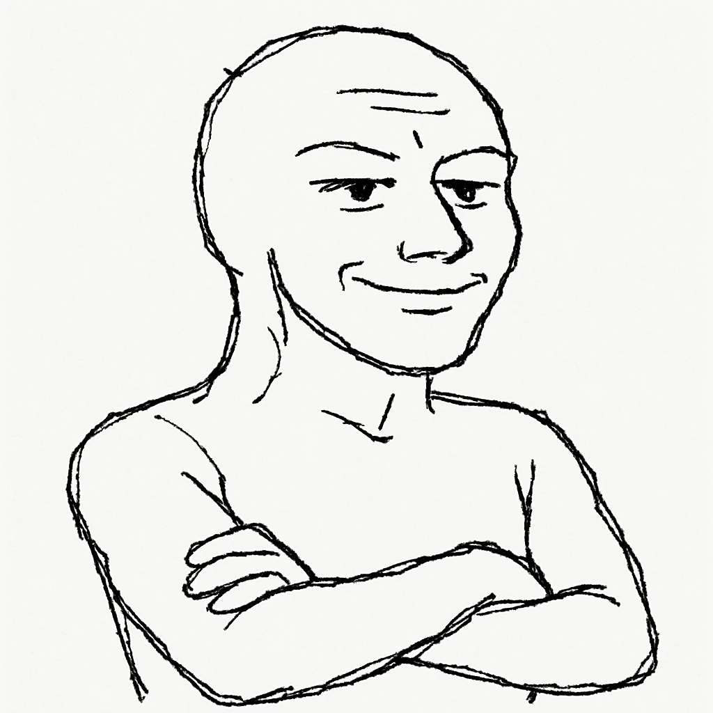 自信骄傲双手交叉的表情 emoji