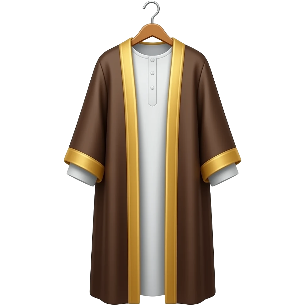 long arab dishdasha in hanger emoji