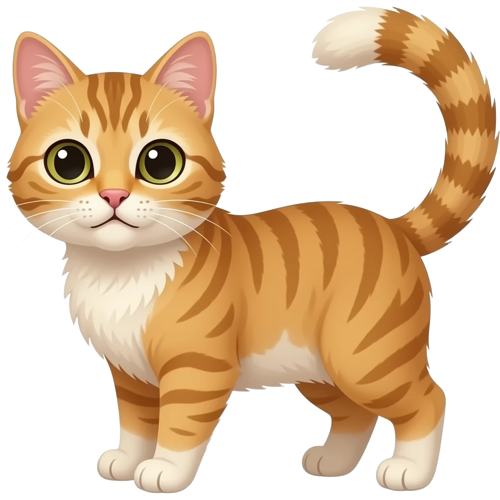 Cat with light brown hair and freckles emoji