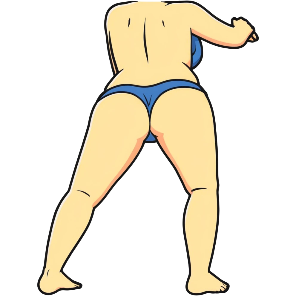 Smacking a booty ￼ emoji