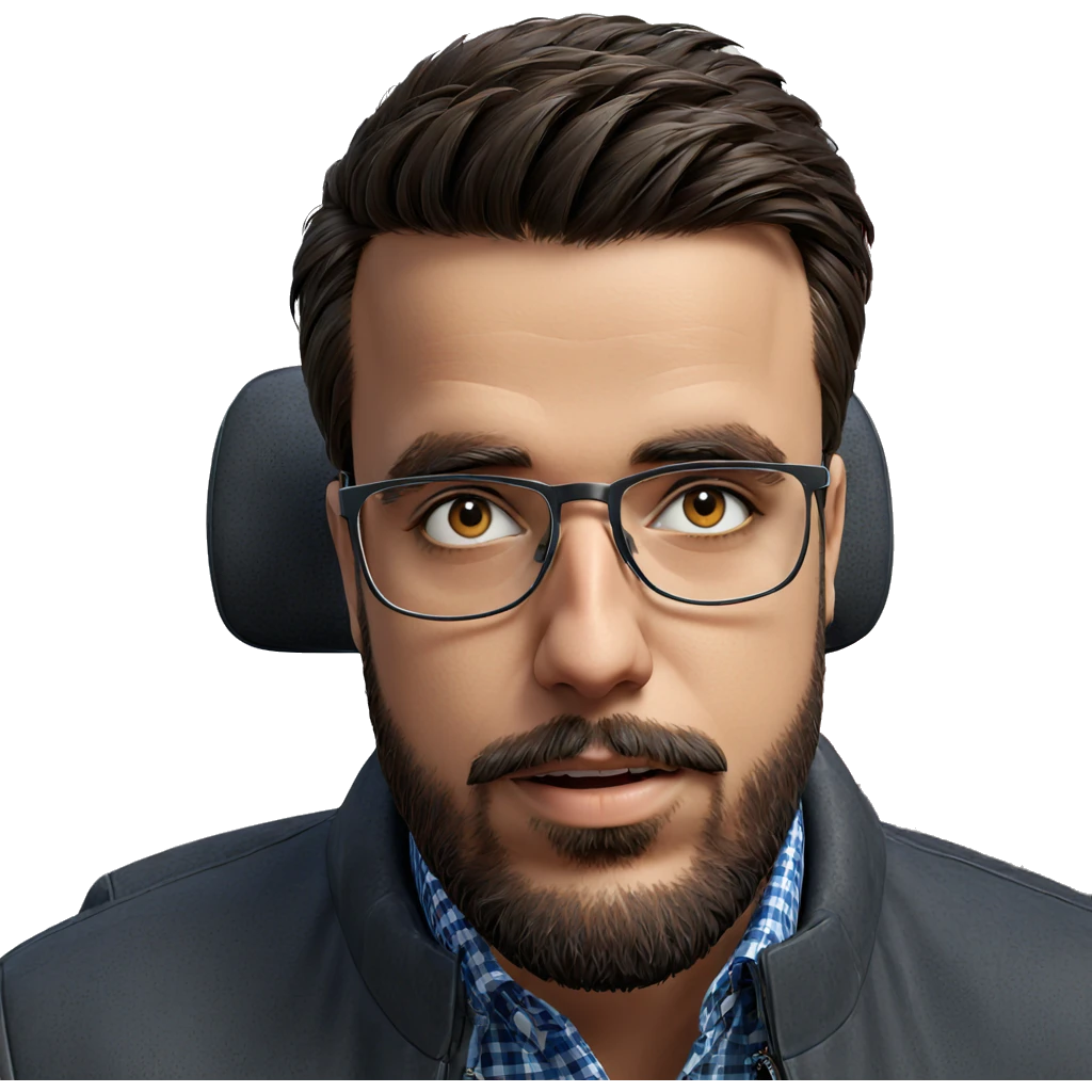 realistic portrait of bearded male emoji