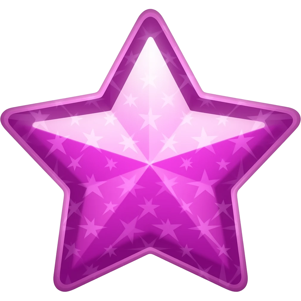 ✨sparkling stars magenta emoji