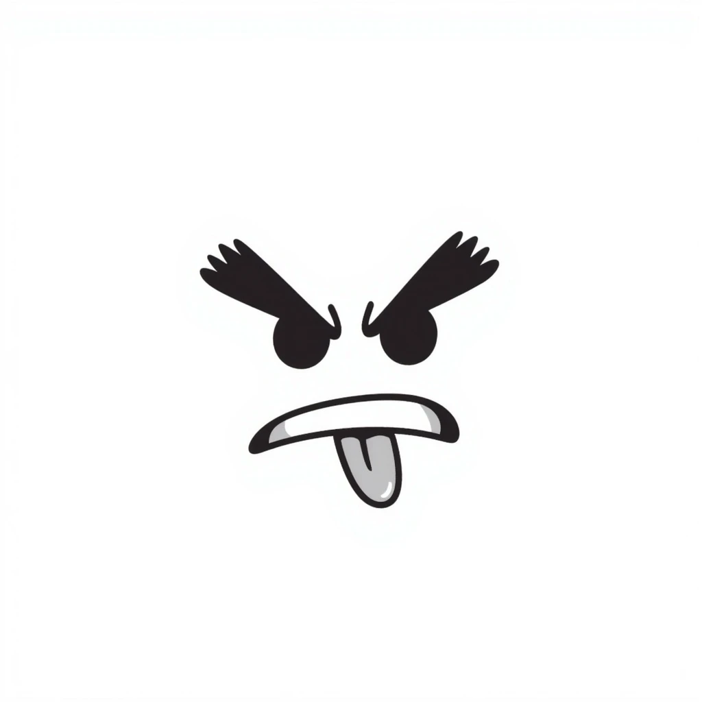 an emoji of an angry face with tongue out emoji