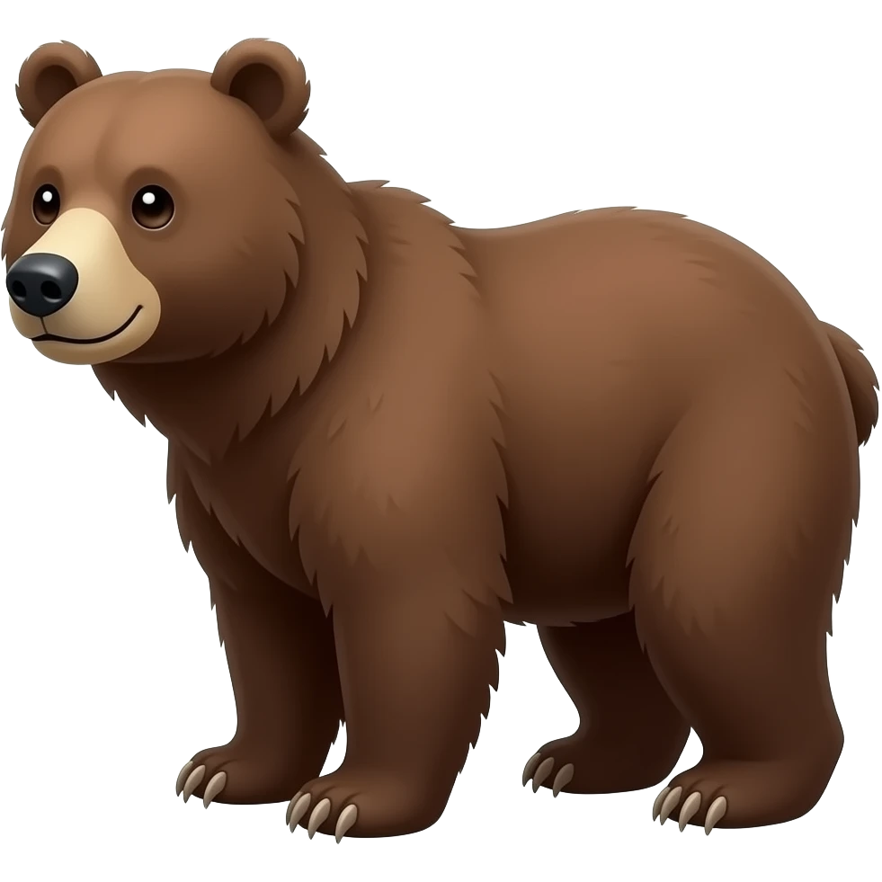 Bear full body  emoji