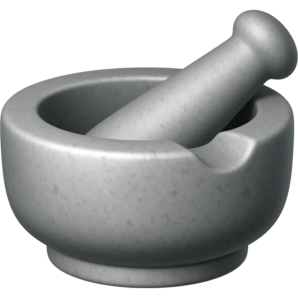 Mortar and Pestle stone emoji